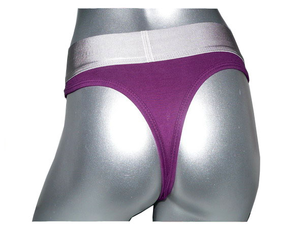 Calvin Klein Mujer Tanga Blateado Violeta1